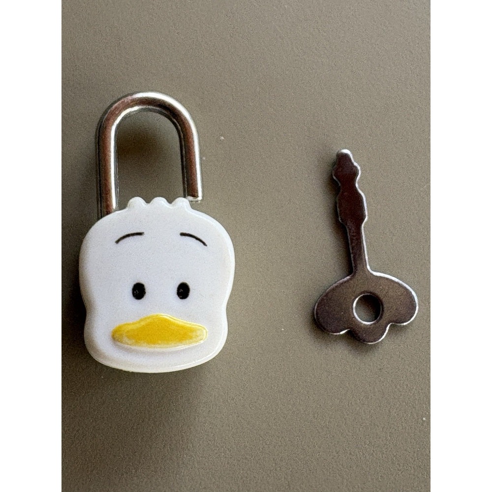 Sanrio Retro Pekkle the Duck Diary Padlock & Key 1990, 1994 Used Rare Vtg Cute